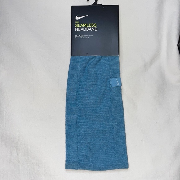 Nike Seamless Headband Unisex Color Cerulean/ Armory Blue - Picture 6 of 6